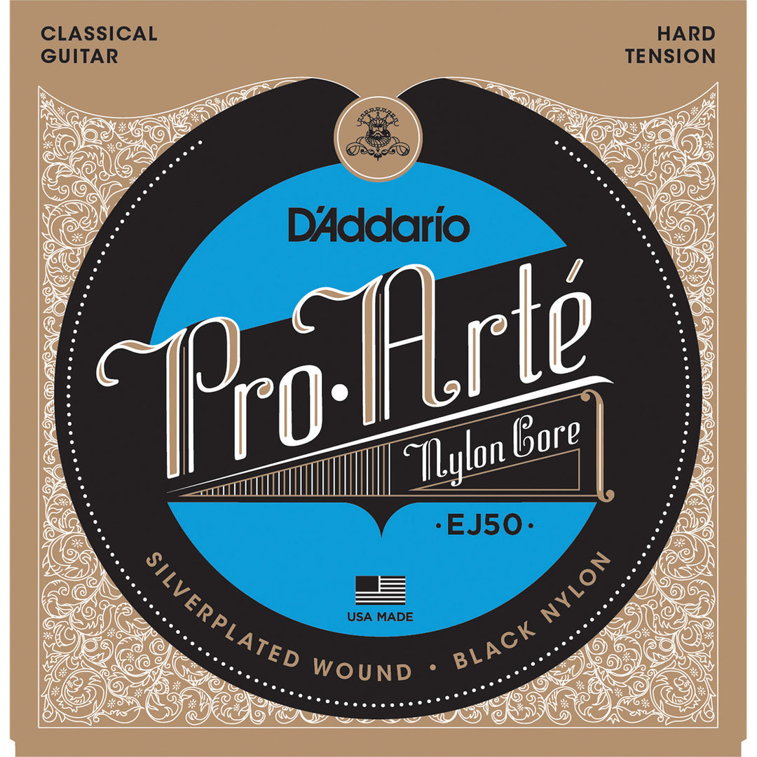 D'Addario EJ50 - SET PRO-ARTE BLACK/SILVR HARD