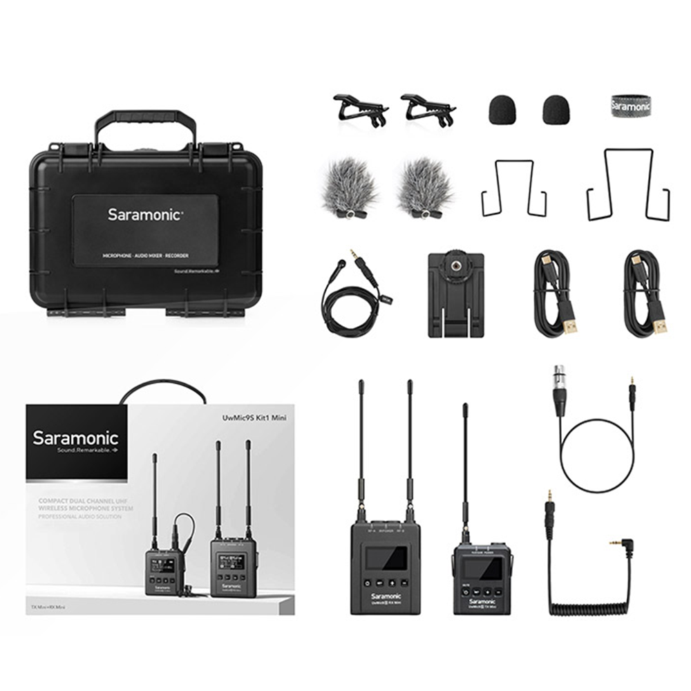 Saramonic UwMic9S Kit1 MINI UHF Wireless Microphone Single-Channel