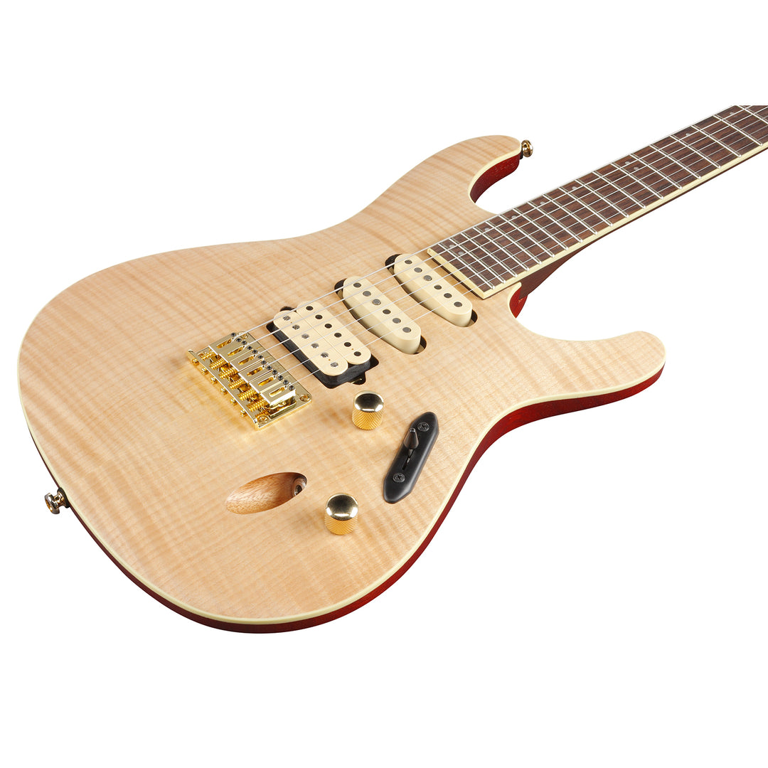 Ibanez S Standard (Natural Flat Gold) SEW761FMNTF