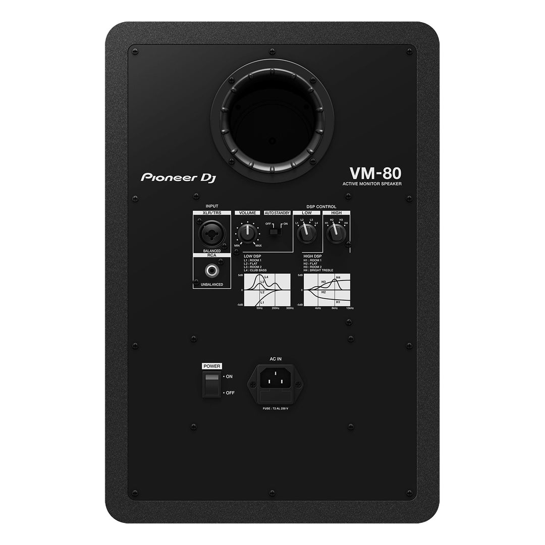 Pioneer DJ VM-80 Active Studio Reference Monitor Black - 8”