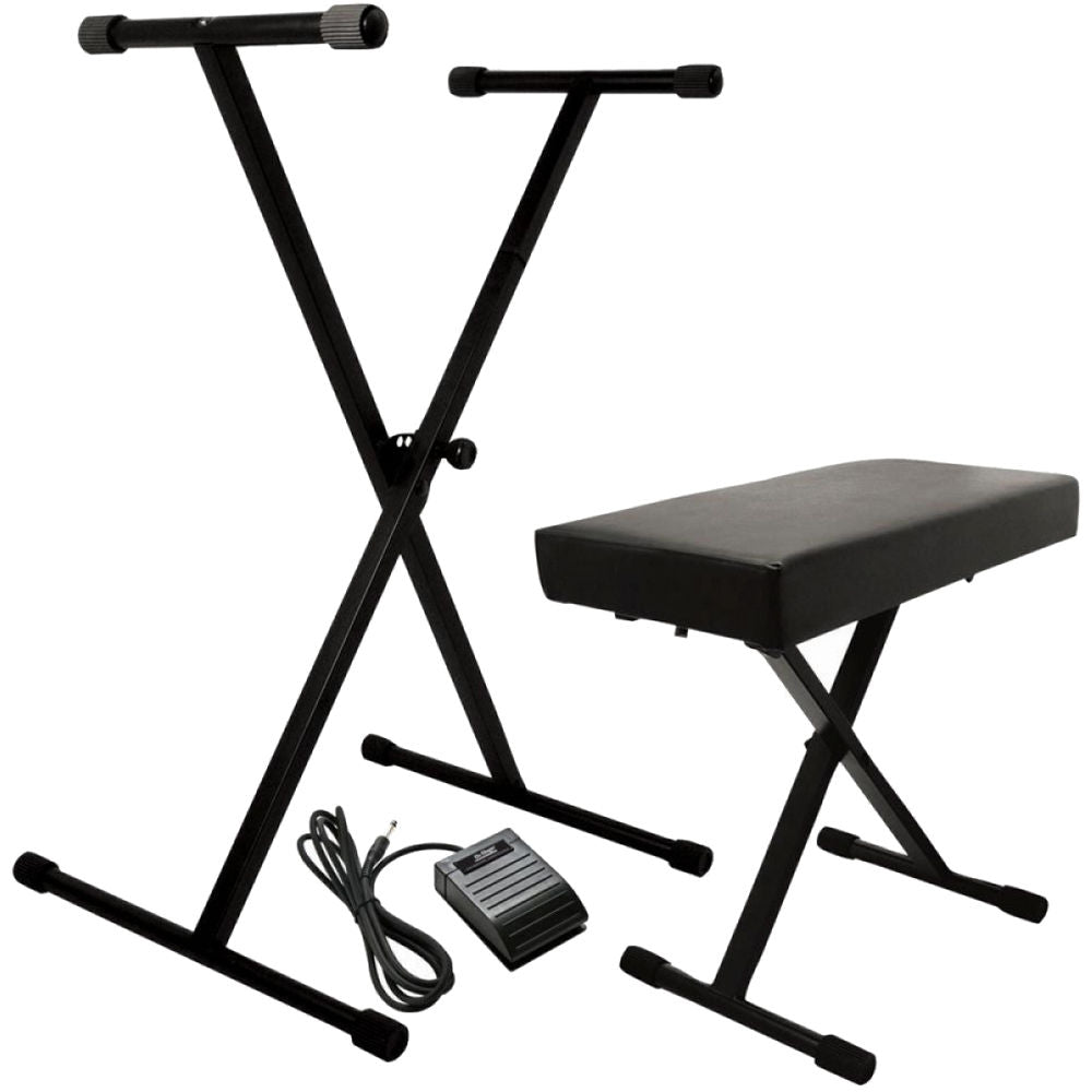 On-Stage KPK6520-BB Keyboard Stand and Bench Pack w/ Pedal