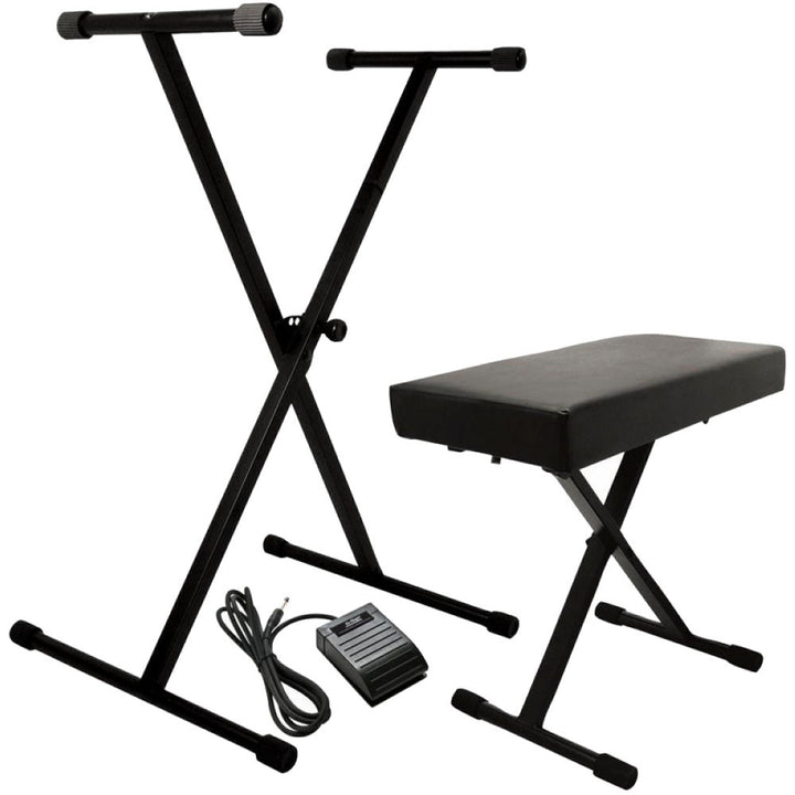 On-Stage KPK6520-BB Keyboard Stand and Bench Pack w/ Pedal