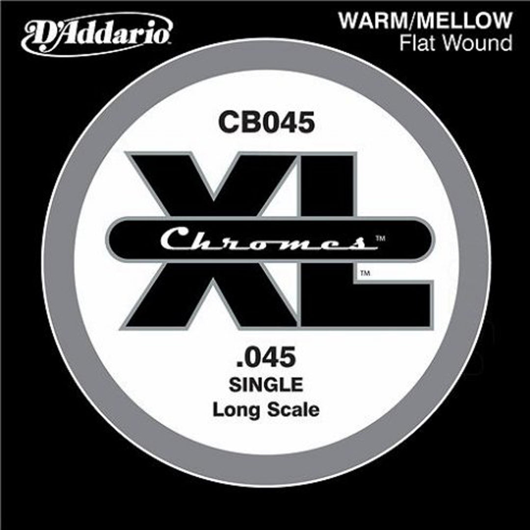 D'Addario CB045 - SINGLE  BASS CHROMES 045 LONG