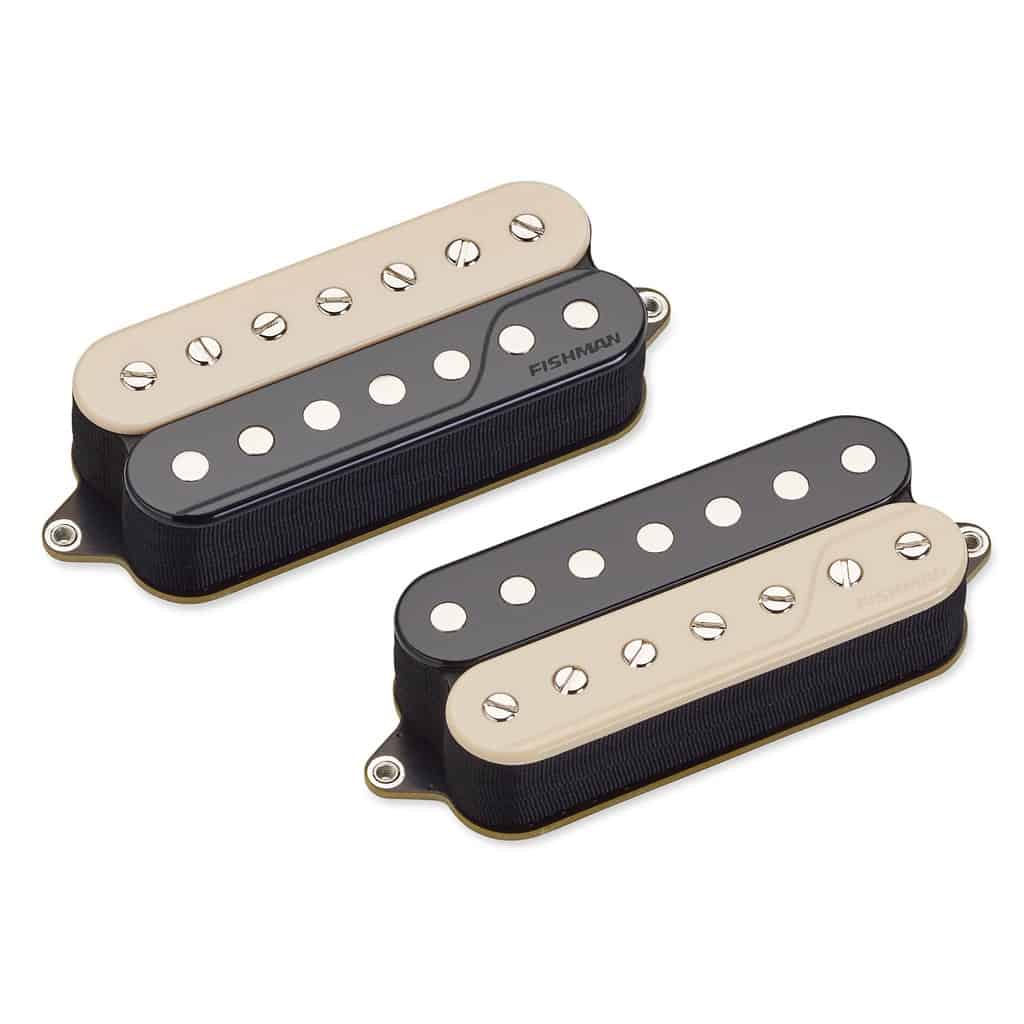 Fishman PRF-CO7-SZ2 Fluence Classic Humbucker 7-String Open Core - Zebra (Set of 2)