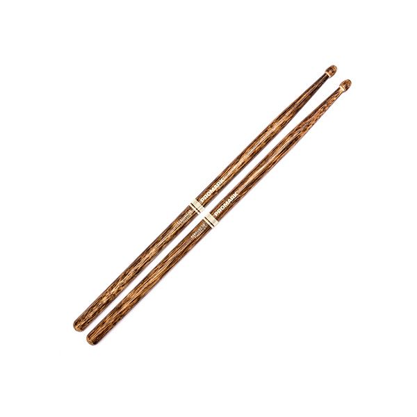 Promark R5BFG -Promark Rebound 5B Firegrain Hickory Drumsticks With Acorn Wood Tips