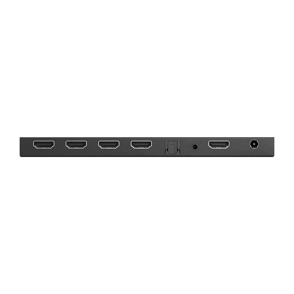 BZBGEAR - 4-Port 4K 60Hz HDMI Splitter with Down-Scaler w/Digital and Analog audio Output