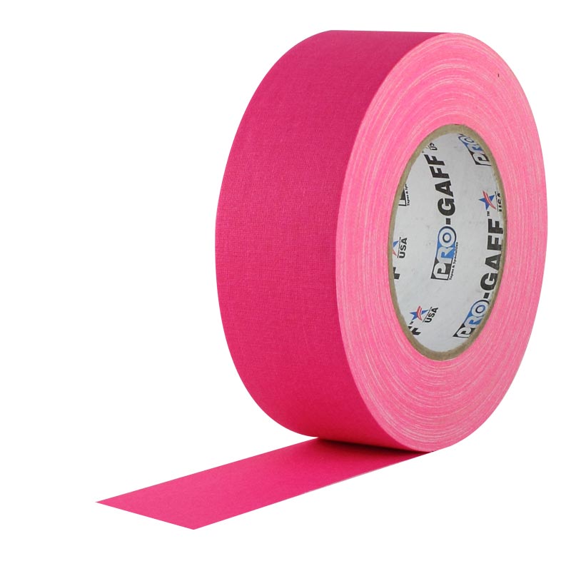 Pro Tape Pro Gaff 2”x50yd Cloth Tape - Fluorescent Pink