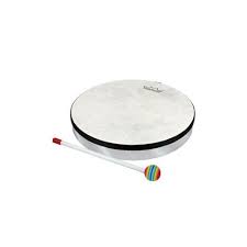 Remo 8x1.5' INCH Kids Hand Drum, FIBERSKYN Mallet (HD-1508-LK)