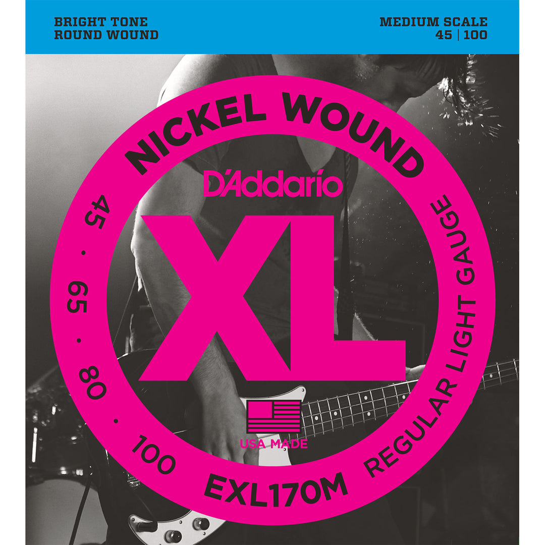 D'Addario EXL170M - SET BASS XL 45-100 MED SCALE