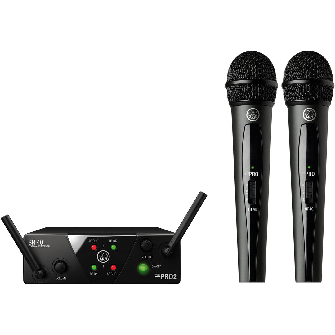 AKG WMS 40 Mini 2 Vocal Wireless Microphone Set (Freq. 25 A/C)