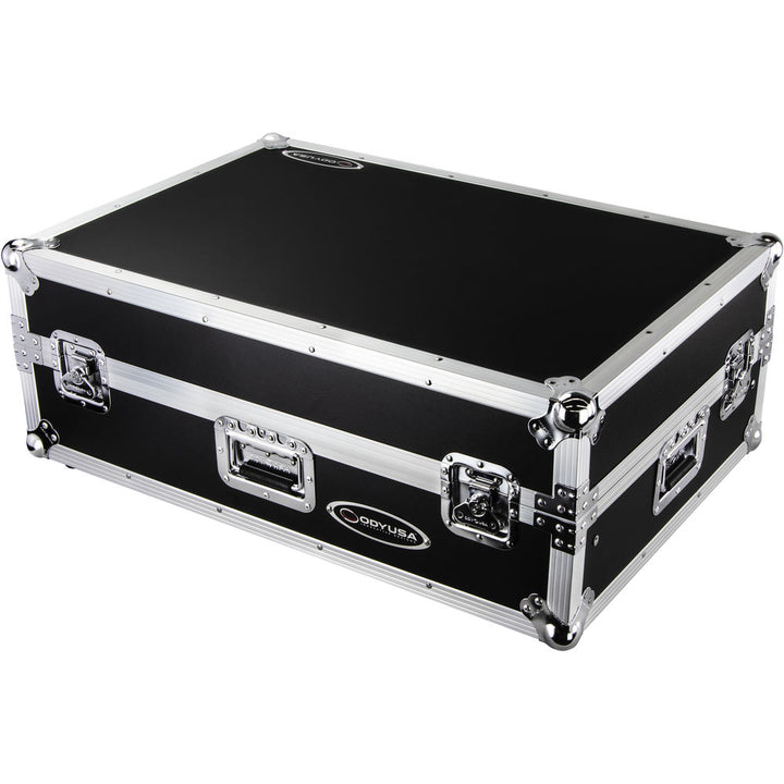 Odyssey FZGSPRIME4W2 Flight Zone Glide Style Case for Denon DJ Prime 4 w/ Laptop Platform and 2U Rack