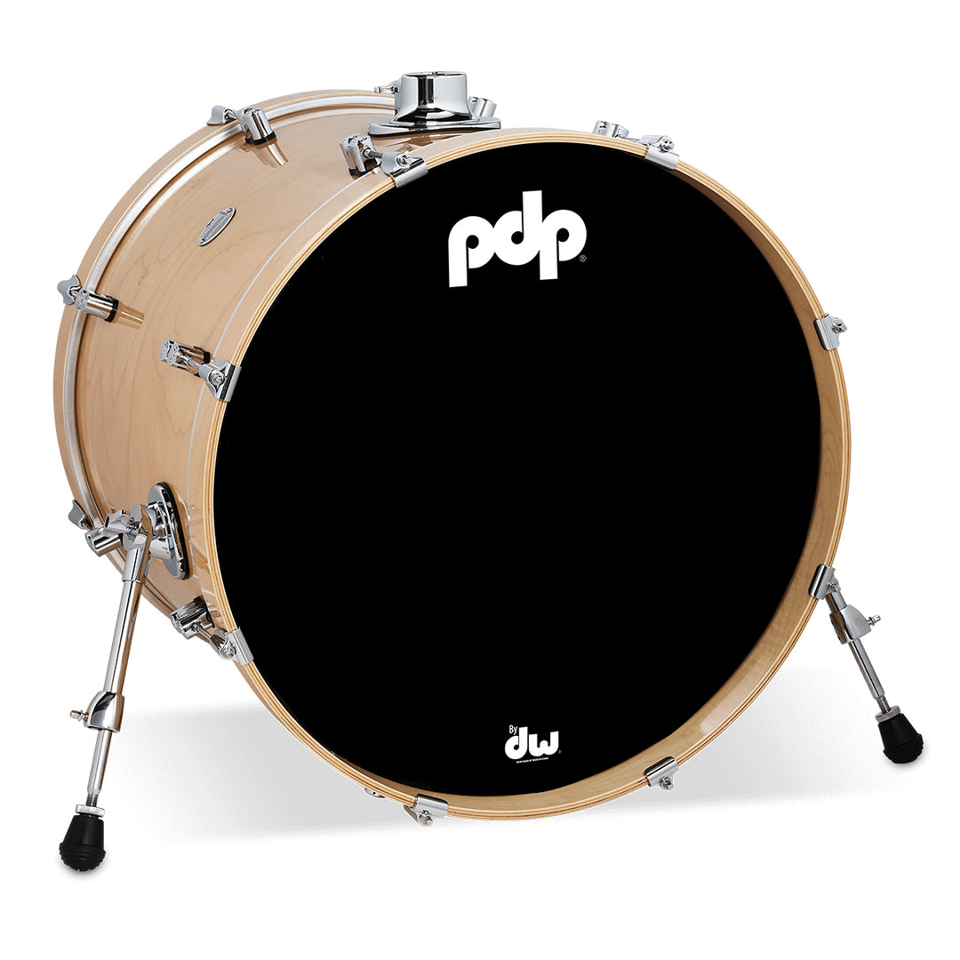 PDP Concept Maple Lacquer 18x22 Bass Drum w/ BDM Bracket (No Tom Holder) - Natural Lacquer