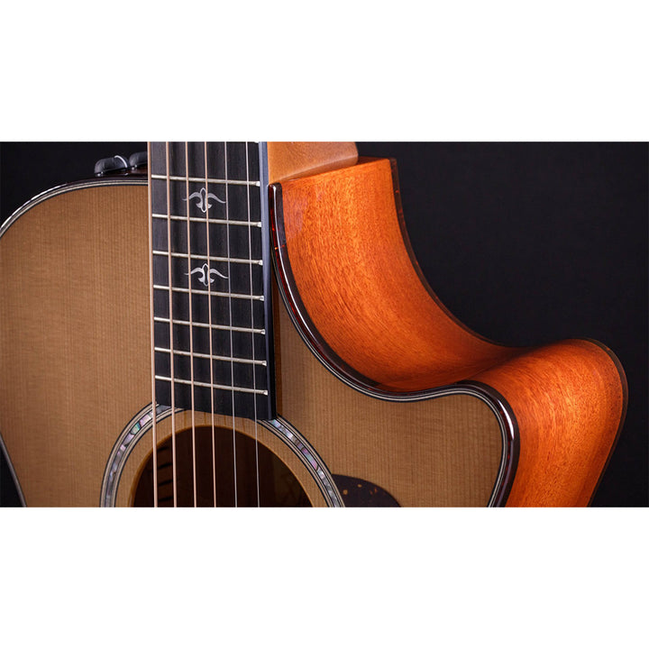 Taylor Guitars 512ce, West African Crelicam Ebony Fretboard, Expression System ® 2 Electronics, Venetian Cutaway with Taylor Deluxe Hardshell Brown Case