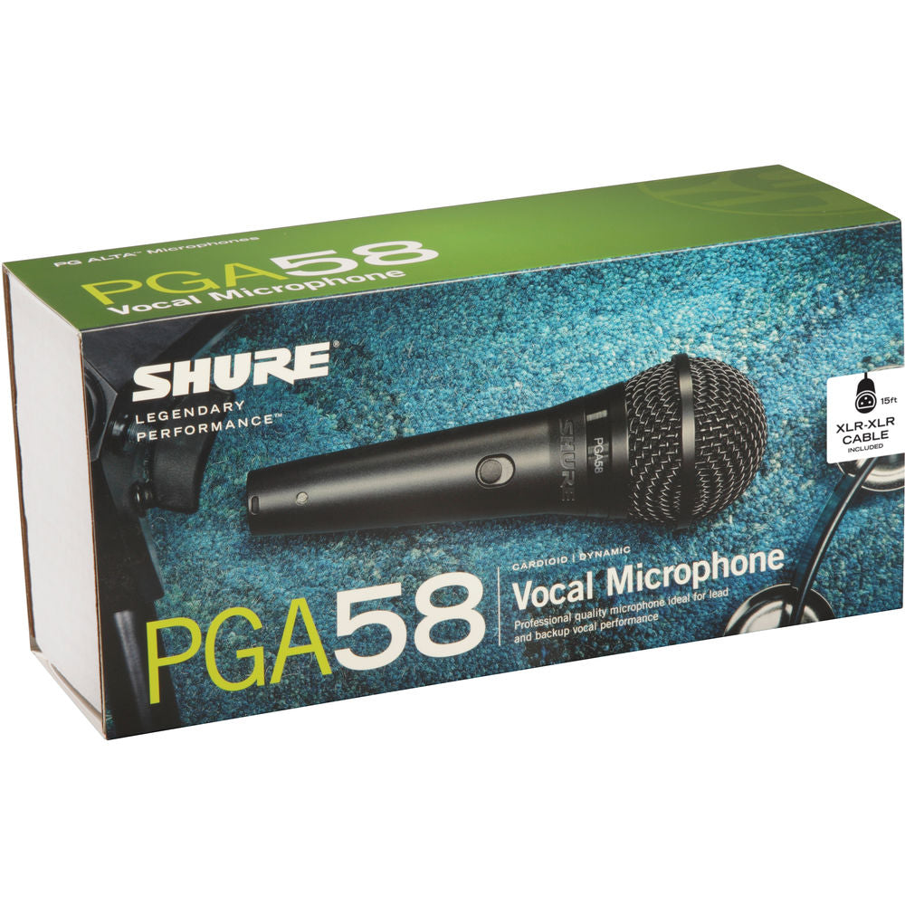 Shure PGA58 Cardioid Dynamic Vocal Microphone XLR