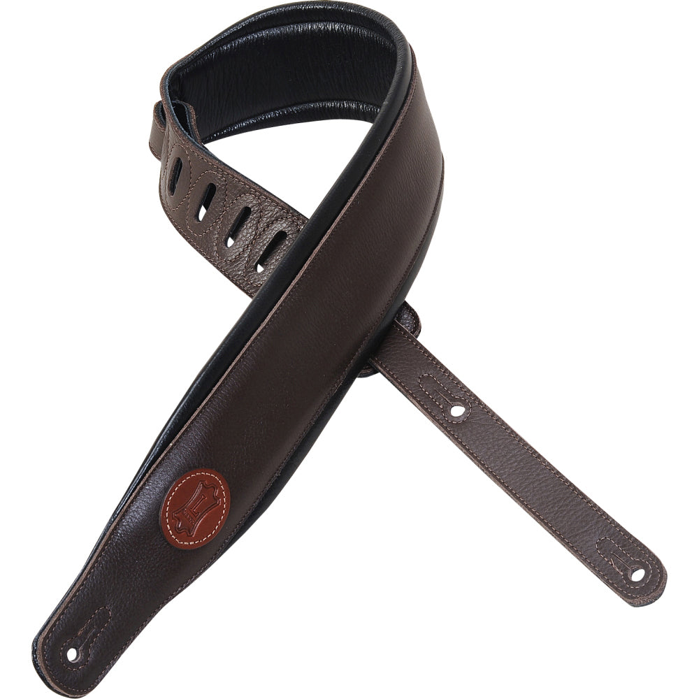 Levy's MSS2-DBR Garment Leather Guitar Straps