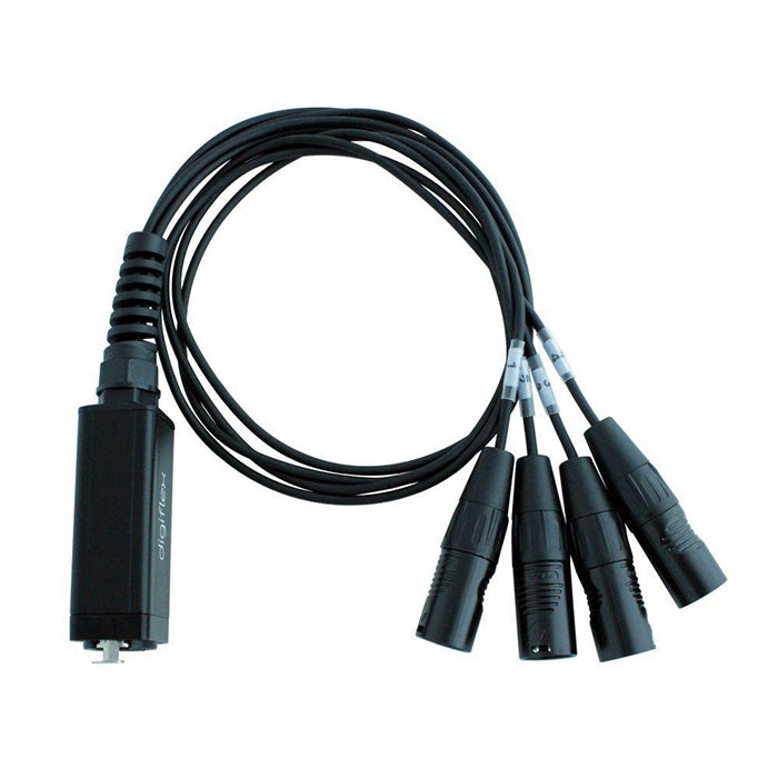 Digiflex LX LDMX3-CAT-OUT - DMX Demuxer 3 pin output 4x XLR 3 Male to etherCON