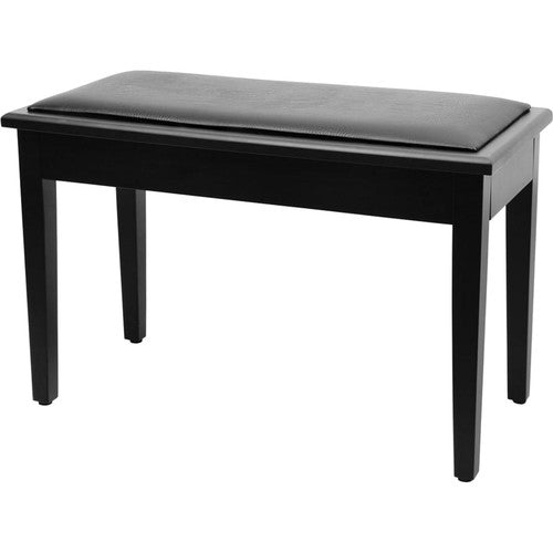 On-Stage KB8904B - Deluxe Piano Bench with Storage Compartment