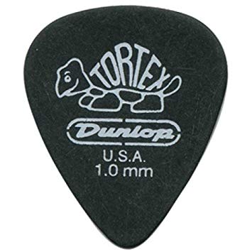 Dunlop 488P1.0 Tortex Pitch Black 12 pl/pk