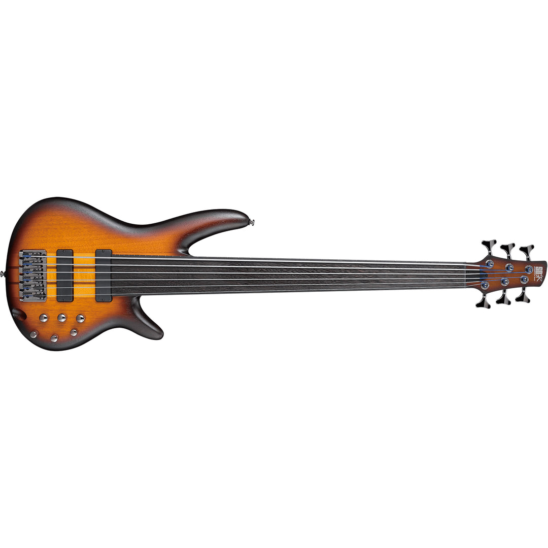 Ibanez SR Bass Workshop 6-String Fretless Bass (Brown Burst Flat) SRF706BBF