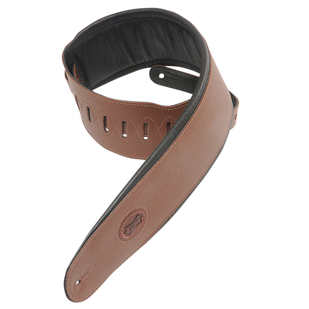 Levy's MSS2-4-BRN Garment Leather Bass Guitar Straps