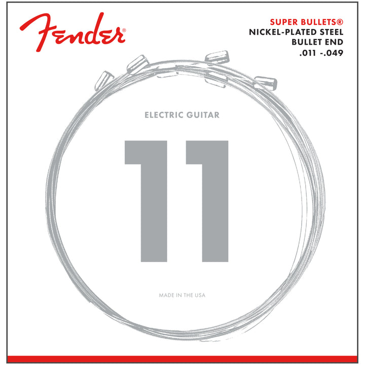 Fender Guitar Strings 3250 Super Bullets Nickel Plated Steel w/ Bullet Ends - .011-.049