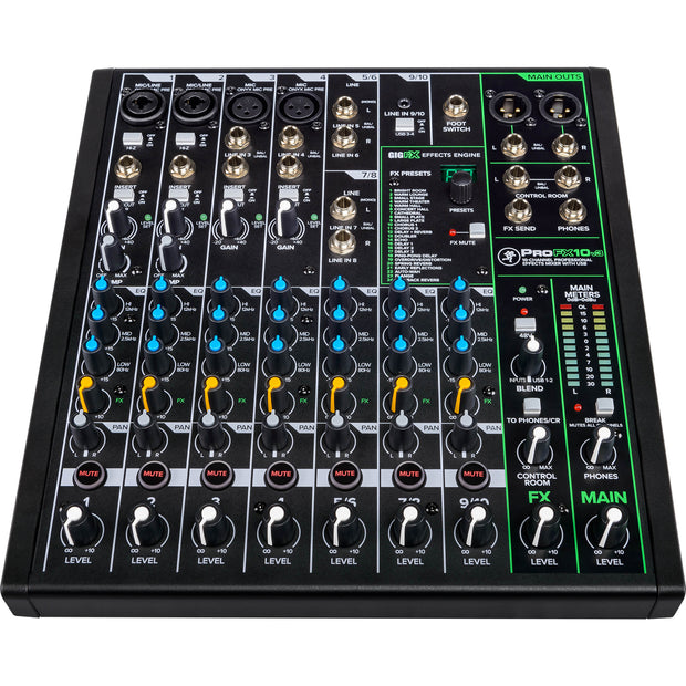 Mackie ProFX10v3 10-Channel Mixer w/ FX and USB Interface ProFX v3