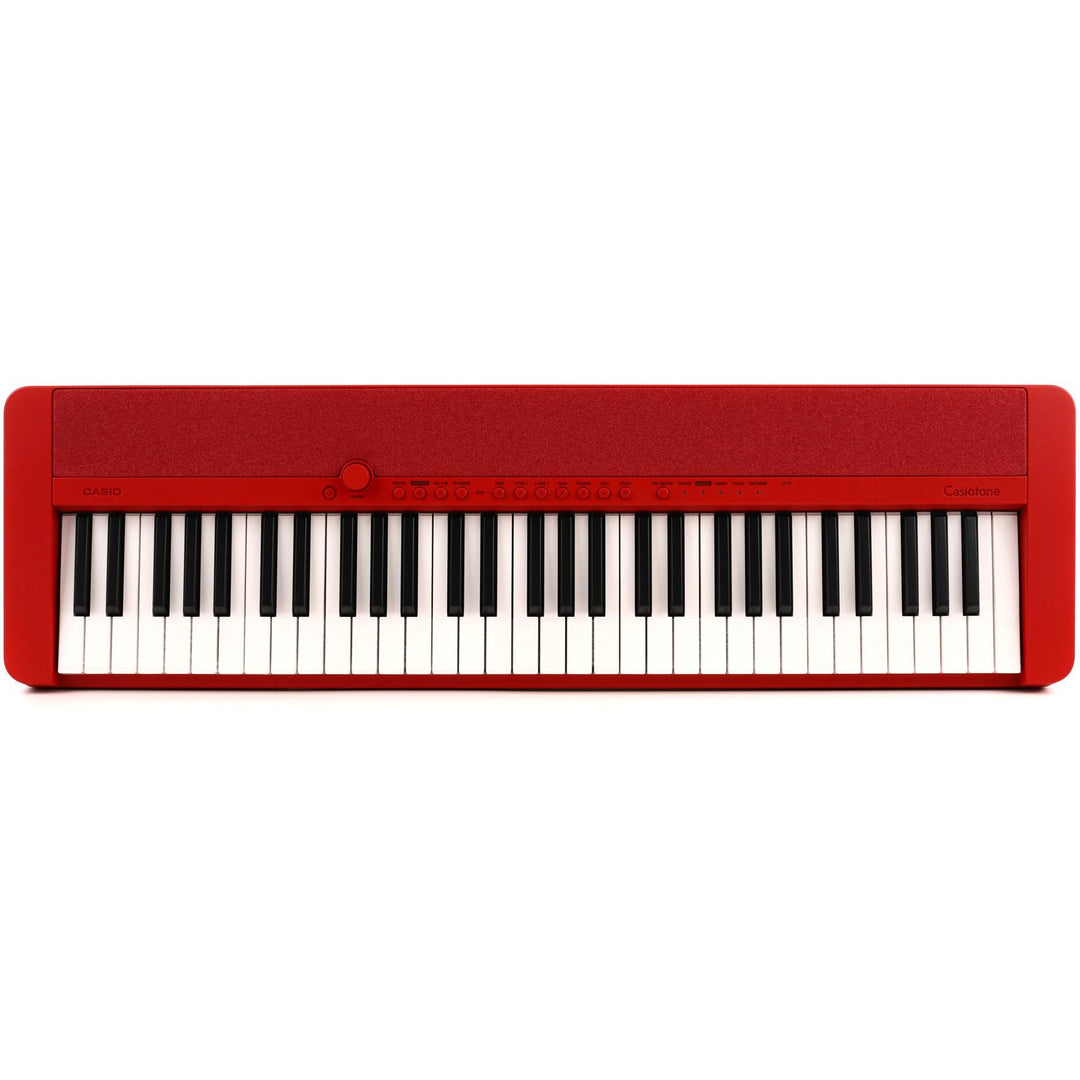 Casio Casiotone CT-S1 Portable 61-Key Touch Response Keyboard - Red