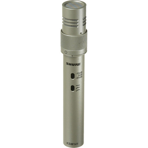 Shure KSM141 Dual Pattern Instrument Microphone for Studio Recording Single
