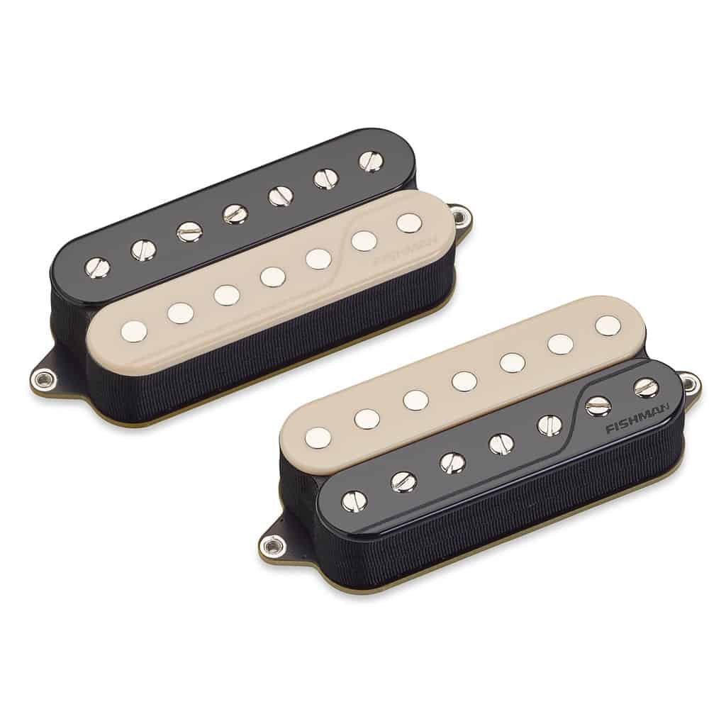 Fishman PRF-CO7-SV2 Fluence Classic Humbucker 7-String Pickup - Reverse Zebra (Set of 2)