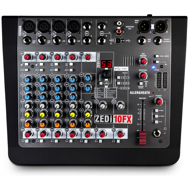 Allen & Heath ZEDi-10FX Compact 10-Input Mixer w/USB & Effects