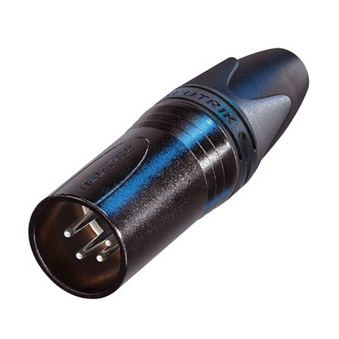 Neutrik NC4MXX-B - 4 Pin Black Male Inline XLR with Gold Contacts