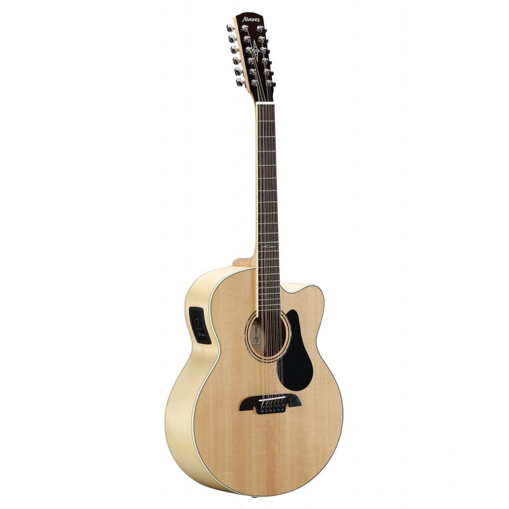 Alvarez AJ80CE-12 - Artist 80 series Jumbo Electric 12-String, Natural Gloss finish