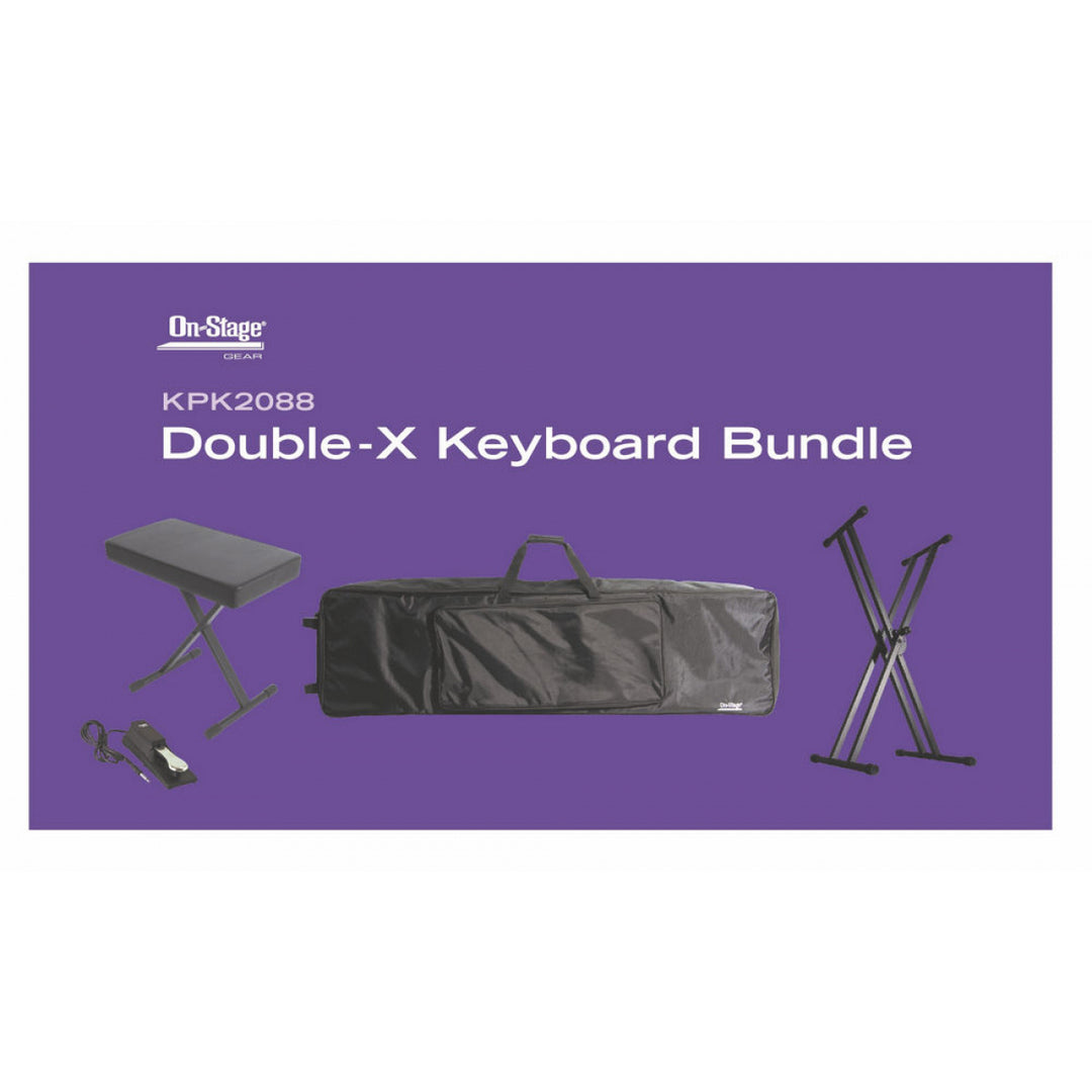 On-Stage KPK2088 Double-X Keyboard Bundle