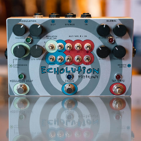 Pigtronix Echolution Delay Pedal w/ Packaging & Power Supply