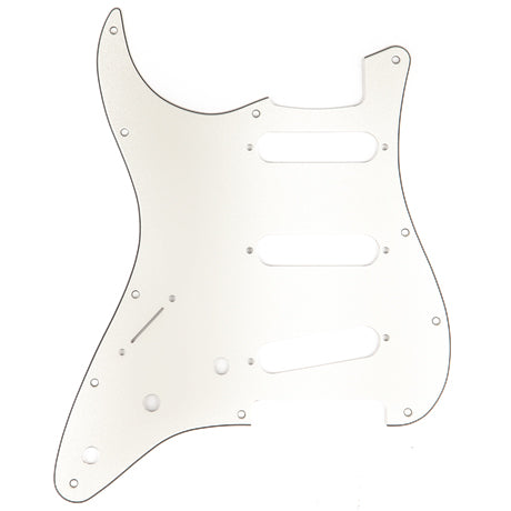 Fender Pickguard for Stratocaster S/S/S Left-Hand 11-Hole Mount 3-Ply - Parchment