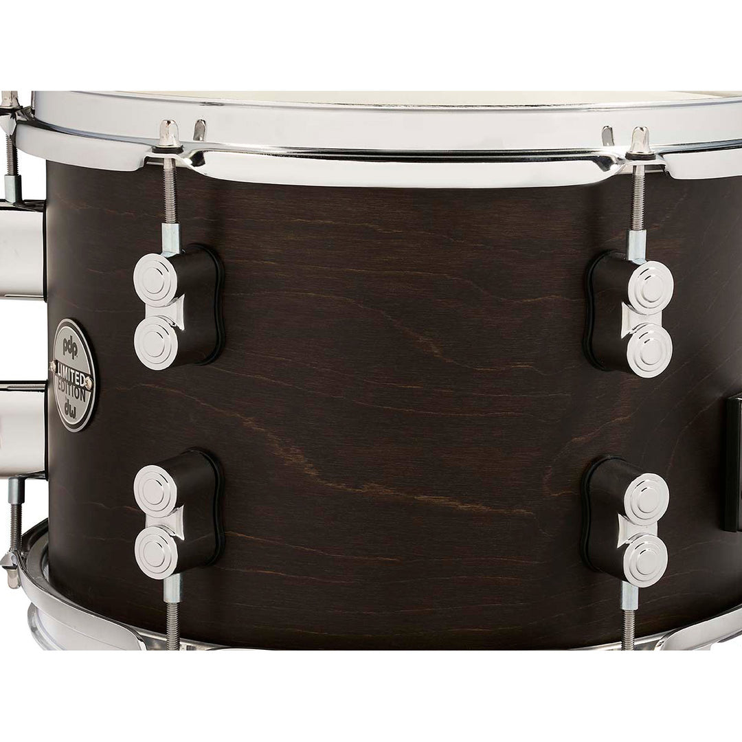 PDP Concept Maple 8x12 Dry Snare Drum w/ Chrome Hardware - Satin Walnut Stain