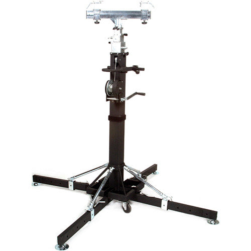 Global Truss ST-180 18ft Heavy Duty Crank Stand w/Outriggers -Max Load 440Lbs