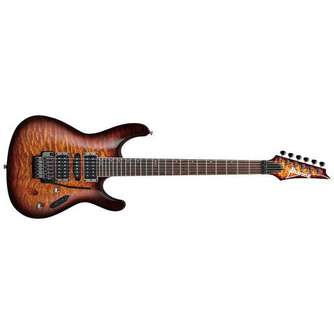 Ibanez S670QM Wizard III Quilted Maple Top Electric Guitar - Dragon Eye  Burst