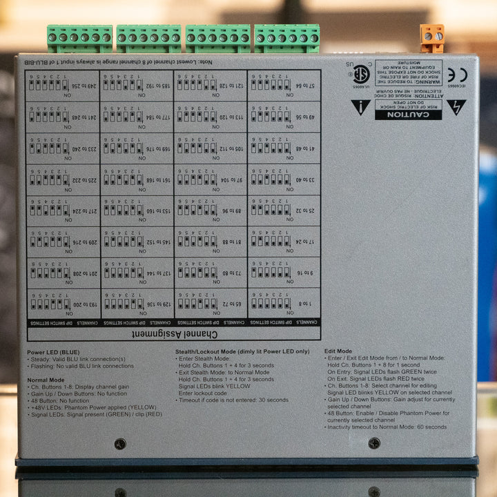 BSS BLU-BIB 8-channel analog break-in box w/ BLU link  (half rack width) (Demo)