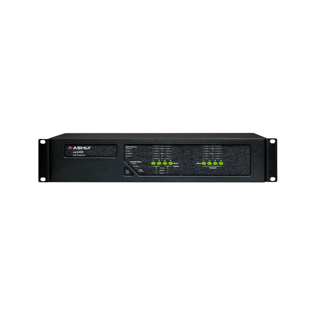 Ashly ne4400mst 4x4 Protea DSP Audio System Processor with 4-Ch Mic Inputs/4Ch AES3 Outputs and Dante Card