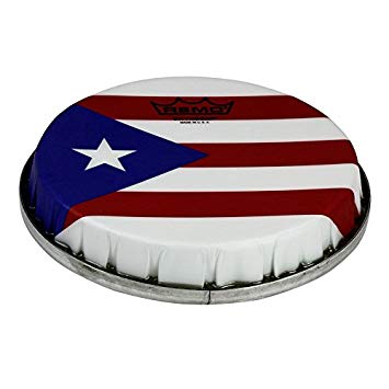 Remo M6-R850-S5-SD008 - 8.50'' Bongo Drumhead, R-Series Skyndeep, ''Puerto Rican Flag''