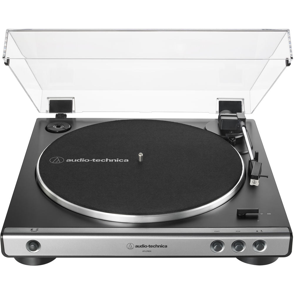 Audio-Technica Consumer AT-LP60X Stereo Turntable - Gunmetal & Black