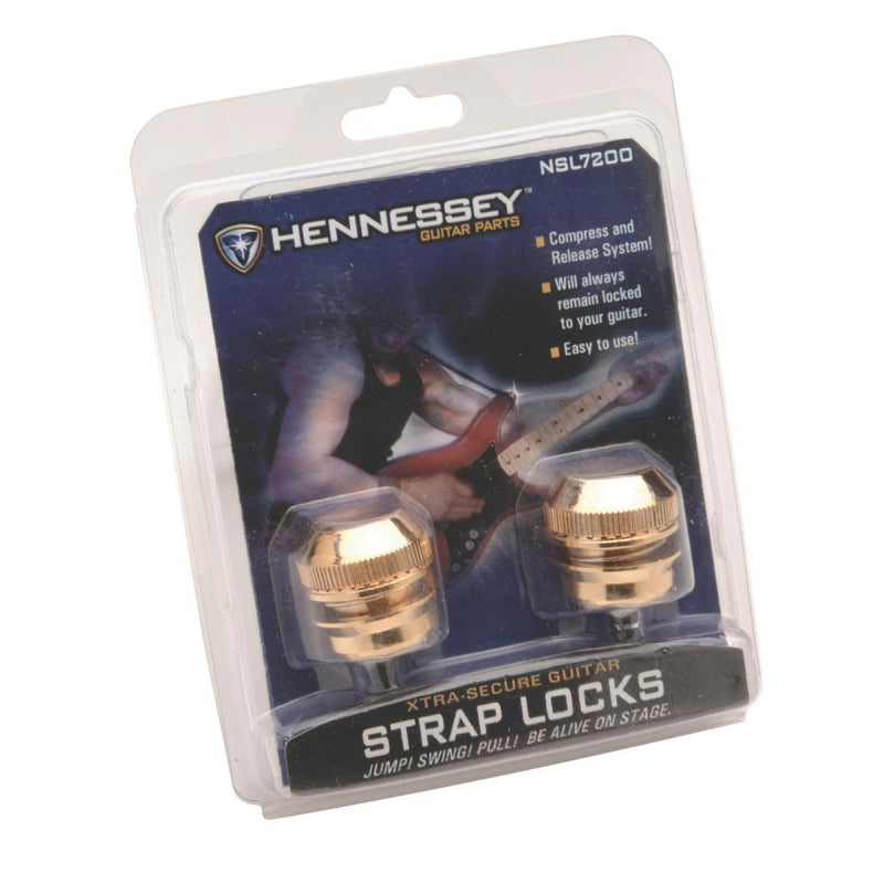 On-Stage NSL7200G Solid Brass Strap Lock - Gold