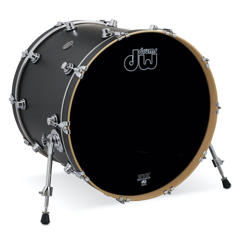 DW Performance Series Bass Drum 14x22 Hard Satin Lacquer - Charcoal Metallic