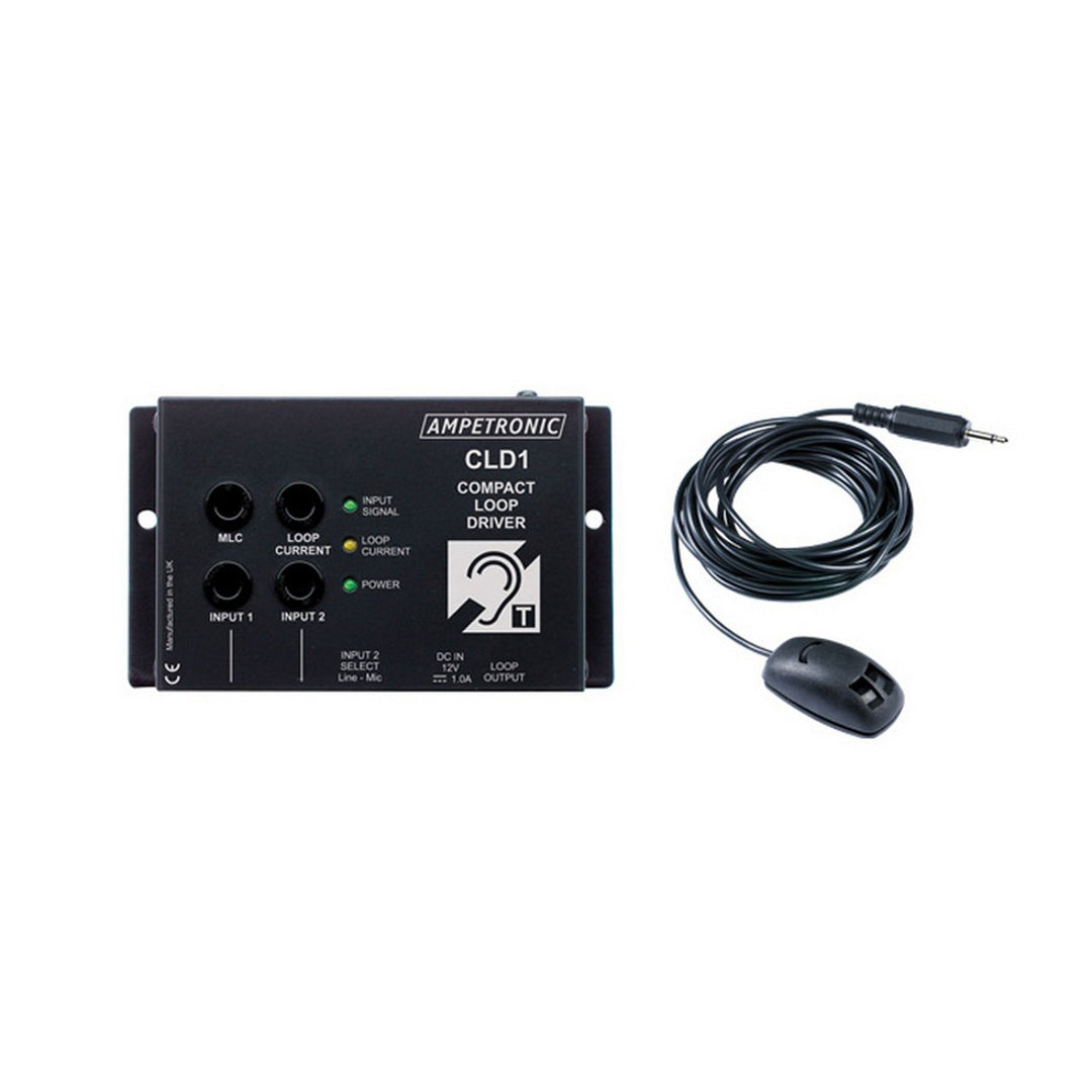 Listen Technologies CLD1-CB - Compact Loop Driver with Boundary Microphone