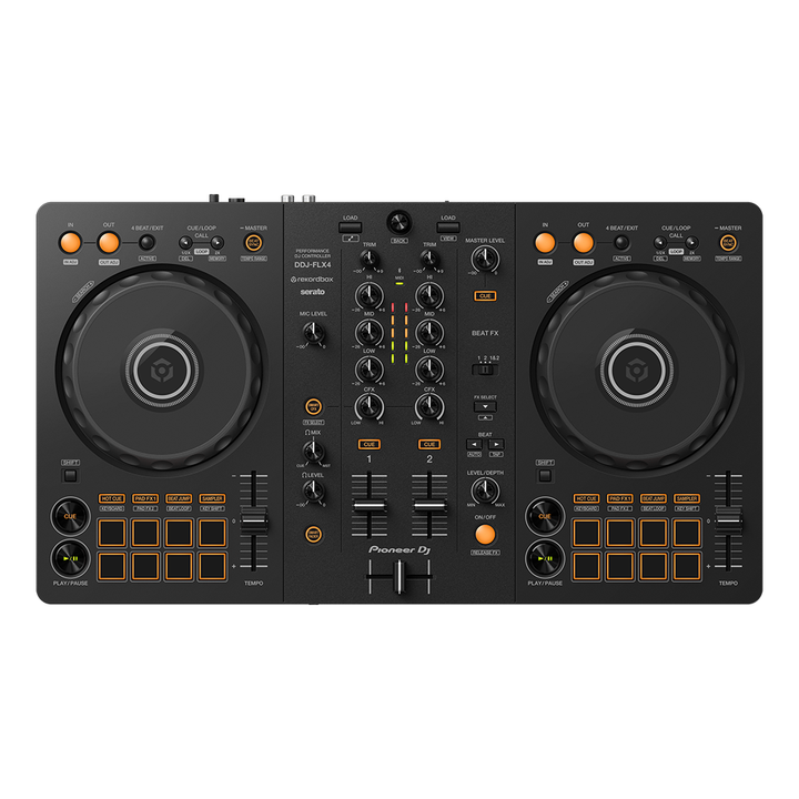 Pioneer DJ - DDJ-FLX4 2-channel DJ Controller (Black) – Music City