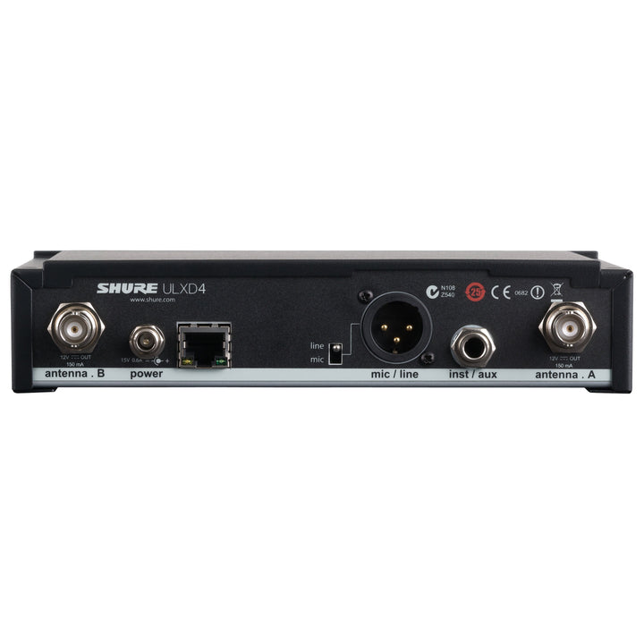 Shure ULXD4-V50 Single-Channel VHF Digital Wireless Receiver 174 to 216 MHz