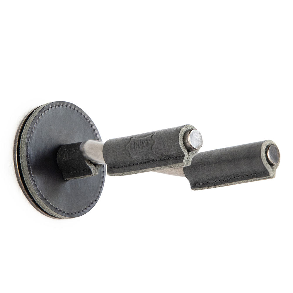 Levy's Forged Guitar Hanger - Smoke w/ Black Leather