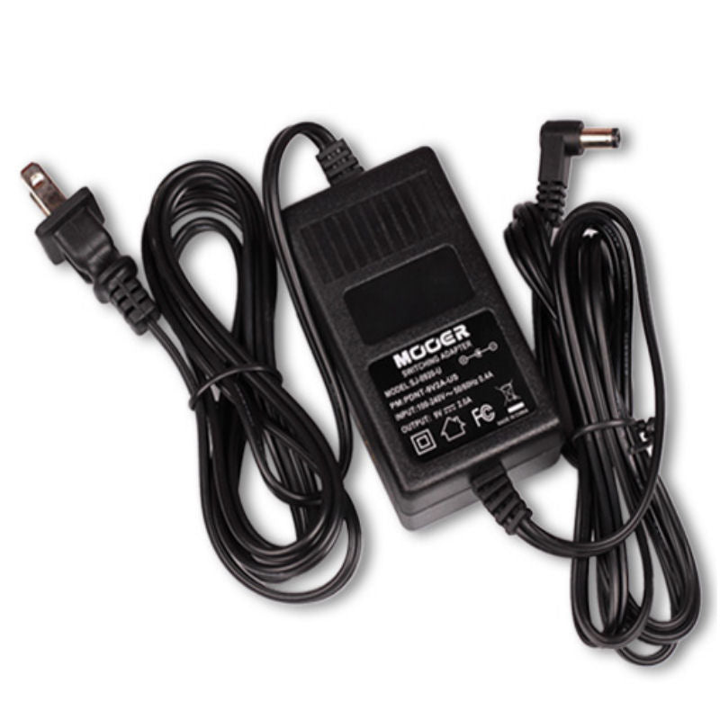 Mooer PDNT-9V2A-US Table Adapter Power Supply, 9V DC, Center Negative 2A, US Plug