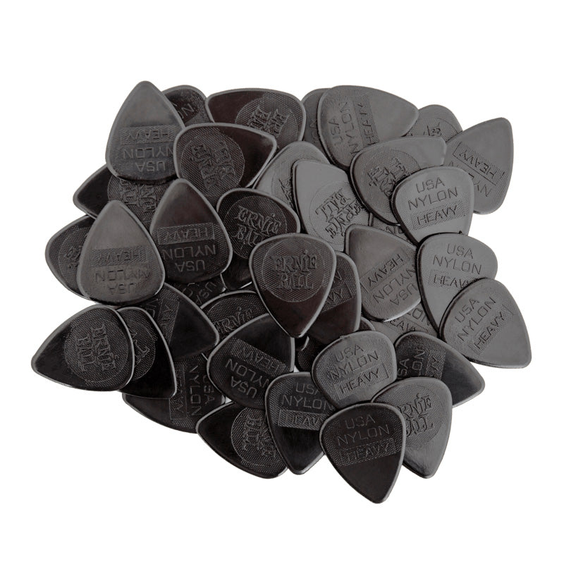 Ernie Ball Guitar Picks Nylon (Bag of 12) - Heavy 0.97mm